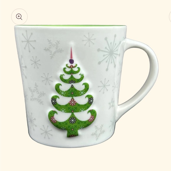 Starbucks Snowflakes and Christmas Tree Embossed Mug 2006 - Picture 5 of 6